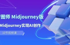 （10066期）玩赚Ai 智图师 Midjourney版：利用Midjourney实现AI创作及变现（10节课）