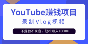 录制Vlog视频发布到Youtube，不露脸不录音，轻松月入10000+