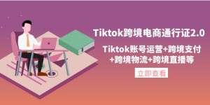 Tiktok跨境电商通行证2.0